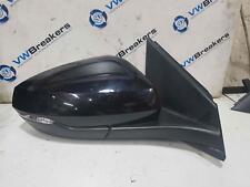 Volkswagen Polo MK6 2017-2023 OSF Os Black Lc9x Wing Mirror Power Fold